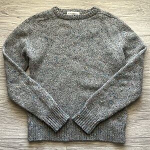 Stockbridge Gray Sweater with Multi-Colored Dots Size M